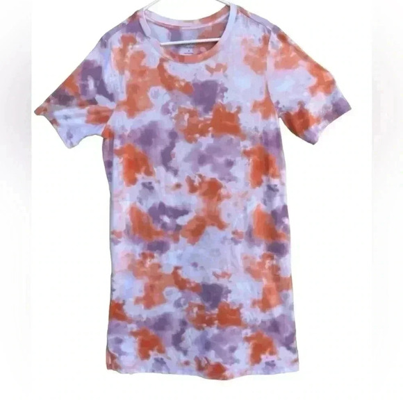 ANYBODY Cozy Knit Luxe T-Shirt Dress Purple Tie Dye size M gently used like new - Picture 2 of 9